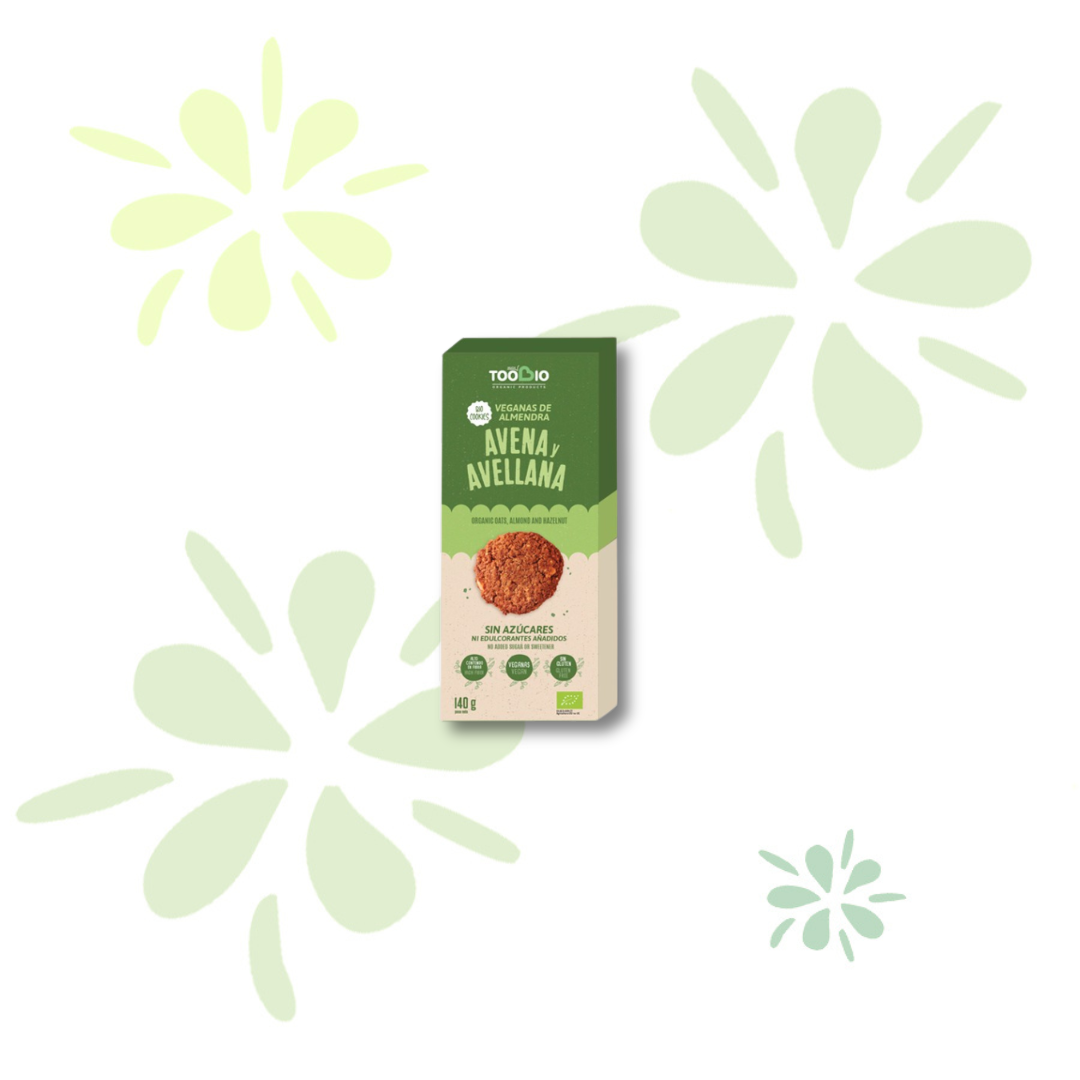 Galletas de avena y avellanas Toobio